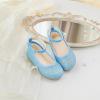 imageOtter MOMO Toddler Little Girls Princess Shoes Mary Jane Ballerina Flats Flower Girl Dress ShoesD321blue