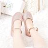 imageOtter MOMO Toddler Little Girls Princess Shoes Mary Jane Ballerina Flats Flower Girl Dress ShoesD321pink