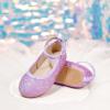 imageOtter MOMO Toddler Little Girls Princess Shoes Mary Jane Ballerina Flats Flower Girl Dress ShoesD321purple