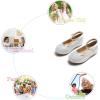 imageOtter MOMO Toddler Little Girls Princess Shoes Mary Jane Ballerina Flats Flower Girl Dress ShoesD321silver