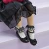 imageOtter MOMO Toddler Little Girls Princess Shoes Mary Jane Ballerina Flats Flower Girl Dress ShoesD753black