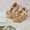 imageOtter MOMO Toddler Little Girls Princess Shoes Mary Jane Ballerina Flats Flower Girl Dress ShoesD754gold