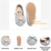 imageOtter MOMO Toddler Little Girls Princess Shoes Mary Jane Ballerina Flats Flower Girl Dress ShoesD754silver