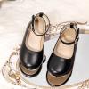 imageOtter MOMO Toddler Little Girls Princess Shoes Mary Jane Ballerina Flats Flower Girl Dress ShoesDf04black