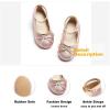 imageOtter MOMO Toddler Little Girls Princess Shoes Mary Jane Ballerina Flats Flower Girl Dress ShoesDf06pink