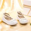 imageOtter MOMO Toddler Little Girls Princess Shoes Mary Jane Ballerina Flats Flower Girl Dress ShoesDf06white