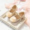 imageOtter MOMO Toddler Little Girls Princess Shoes Mary Jane Ballerina Flats Flower Girl Dress ShoesDf20gold
