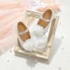 imageOtter MOMO Toddler Little Girls Princess Shoes Mary Jane Ballerina Flats Flower Girl Dress ShoesDf20white