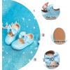 imageOtter MOMO Toddler Little Girls Princess Shoes Mary Jane Ballerina Flats Flower Girl Dress ShoesDf30blue