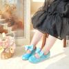imageOtter MOMO Toddler Little Girls Princess Shoes Mary Jane Ballerina Flats Flower Girl Dress ShoesDf30blue