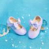 imageOtter MOMO Toddler Little Girls Princess Shoes Mary Jane Ballerina Flats Flower Girl Dress ShoesDf30purple