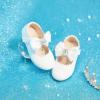 imageOtter MOMO Toddler Little Girls Princess Shoes Mary Jane Ballerina Flats Flower Girl Dress ShoesDf30white