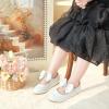 imageOtter MOMO Toddler Little Girls Princess Shoes Mary Jane Ballerina Flats Flower Girl Dress ShoesDf30white