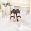 imageOtter MOMO Toddler Little Girls Princess Shoes Mary Jane Ballerina Flats Flower Girl Dress ShoesDf701black