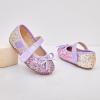 imageOtter MOMO Toddler Little Girls Princess Shoes Mary Jane Ballerina Flats Flower Girl Dress ShoesDf701purple