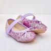 imageOtter MOMO Toddler Little Girls Princess Shoes Mary Jane Ballerina Flats Flower Girl Dress ShoesDf701purple