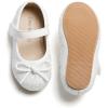 imageOtter MOMO Toddler Little Girls Princess Shoes Mary Jane Ballerina Flats Flower Girl Dress ShoesDf701white