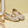 imageOtter MOMO Toddler Little Girls Princess Shoes Mary Jane Ballerina Flats Flower Girl Dress ShoesDh25gold