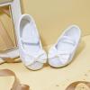 imageOtter MOMO Toddler Little Girls Princess Shoes Mary Jane Ballerina Flats Flower Girl Dress ShoesDh25white