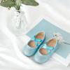 imageOtter MOMO Toddler Little Girls Party Dress Princess Shoes Slip On Mary Jane Ballerina Flats ShoesD737blue