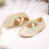 imageOtter MOMO Toddler Little Girls Party Dress Princess Shoes Slip On Mary Jane Ballerina Flats ShoesD737gold