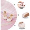 imageOtter MOMO Toddler Little Girls Party Dress Princess Shoes Slip On Mary Jane Ballerina Flats ShoesD737light Pink