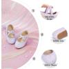 imageOtter MOMO Toddler Little Girls Party Dress Princess Shoes Slip On Mary Jane Ballerina Flats ShoesD737light Purple
