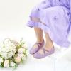 imageOtter MOMO Toddler Little Girls Party Dress Princess Shoes Slip On Mary Jane Ballerina Flats ShoesD737purple