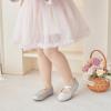 imageOtter MOMO Toddler Little Girls Party Dress Princess Shoes Slip On Mary Jane Ballerina Flats ShoesD737silver