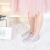 imageOtter MOMO Toddler Little Girls Party Dress Princess Shoes Slip On Mary Jane Ballerina Flats ShoesD737silver