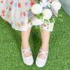 imageOtter MOMO Toddler Little Girls Party Dress Princess Shoes Slip On Mary Jane Ballerina Flats ShoesD737white