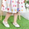 imageOtter MOMO Toddler Little Girls Party Dress Princess Shoes Slip On Mary Jane Ballerina Flats ShoesD737white