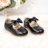 imageOtter MOMO Toddler Little Girls Party Dress Princess Shoes Slip On Mary Jane Ballerina Flats ShoesDf07black