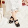 imageOtter MOMO Toddler Little Girls Party Dress Princess Shoes Slip On Mary Jane Ballerina Flats ShoesDf07black