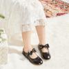 imageOtter MOMO Toddler Little Girls Party Dress Princess Shoes Slip On Mary Jane Ballerina Flats ShoesDf07black