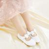 imageOtter MOMO Toddler Little Girls Party Dress Princess Shoes Slip On Mary Jane Ballerina Flats ShoesDf07white