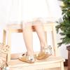 imageOtter MOMO Toddler Little Girls Party Dress Princess Shoes Slip On Mary Jane Ballerina Flats ShoesDf10gold