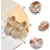 imageOtter MOMO Toddler Little Girls Party Dress Princess Shoes Slip On Mary Jane Ballerina Flats ShoesDf21gold