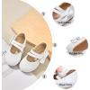 imageOtter MOMO Toddler Little Girls Party Dress Princess Shoes Slip On Mary Jane Ballerina Flats ShoesDf21white