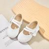imageOtter MOMO Toddler Little Girls Party Dress Princess Shoes Slip On Mary Jane Ballerina Flats ShoesDf21white
