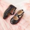 imageOtter MOMO Toddler Little Girls Party Dress Princess Shoes Slip On Mary Jane Ballerina Flats ShoesDf22black