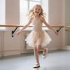 imageOtter MOMO Toddler Little Girls Party Dress Princess Shoes Slip On Mary Jane Ballerina Flats ShoesDf22white