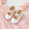 imageOtter MOMO Toddler Little Girls Party Dress Princess Shoes Slip On Mary Jane Ballerina Flats ShoesDf22white