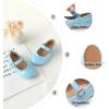 imageOtter MOMO Toddler Little Girls Party Dress Princess Shoes Slip On Mary Jane Ballerina Flats ShoesDf23blue