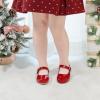 imageOtter MOMO Toddler Little Girls Party Dress Princess Shoes Slip On Mary Jane Ballerina Flats ShoesDf23red