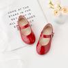 imageOtter MOMO Toddler Little Girls Party Dress Princess Shoes Slip On Mary Jane Ballerina Flats ShoesDf23red