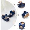 imageOtter MOMO Toddler Little Girls Party Dress Princess Shoes Slip On Mary Jane Ballerina Flats ShoesDf24navy Blue
