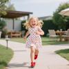 imageOtter MOMO Toddler Little Girls Party Dress Princess Shoes Slip On Mary Jane Ballerina Flats ShoesDf24red