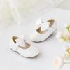 imageOtter MOMO Toddler Little Girls Party Dress Princess Shoes Slip On Mary Jane Ballerina Flats ShoesDf24white