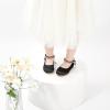 imageOtter MOMO Toddler Little Girls Party Dress Princess Shoes Slip On Mary Jane Ballerina Flats ShoesDf25black